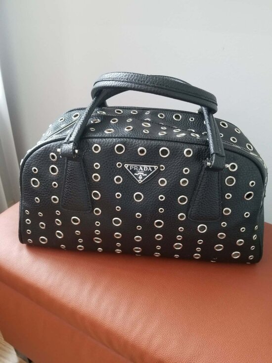 Prada Handbags - PRADA Grommet Bauletto Purse/Bag